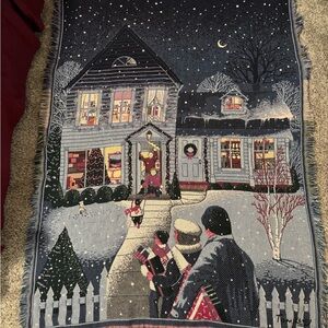 Coming Home Christmas Throw